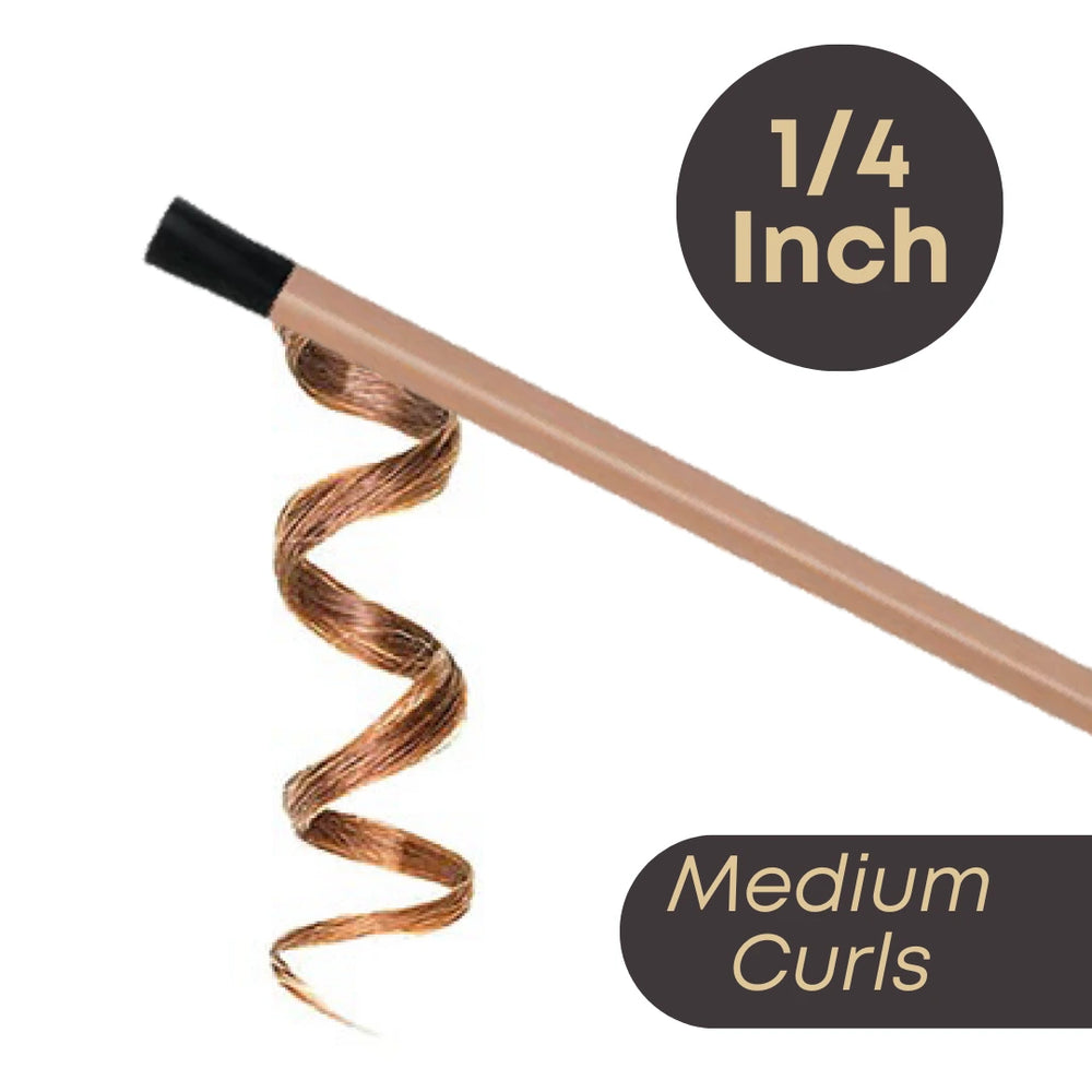 
                  
                    Load image into Gallery viewer, Hot &amp;amp; Hotter Ceramic Hot Rod Styler Wand 1/4 inch Curling Iron Hot &amp;amp; Hotter   
                  
                