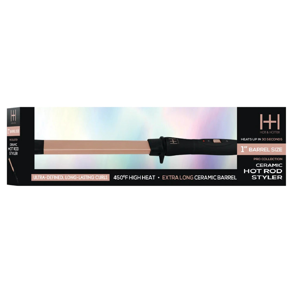 
                  
                    Load image into Gallery viewer, Hot &amp;amp; Hotter Ceramic Hot Rod Styler Wand 1 inch Curling Iron Hot &amp;amp; Hotter   
                  
                