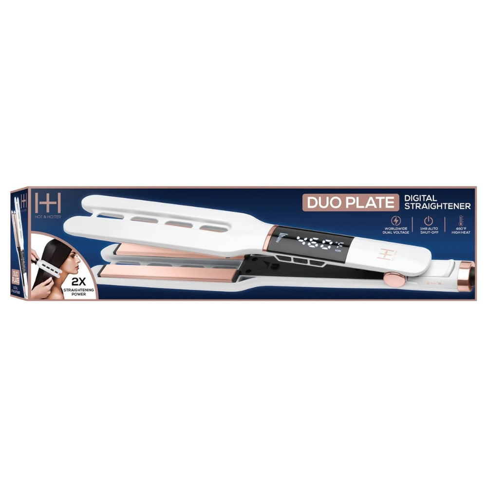 Hot Hotter Dual Plate Digital Ceramic Flat Iron Annie International Inc
