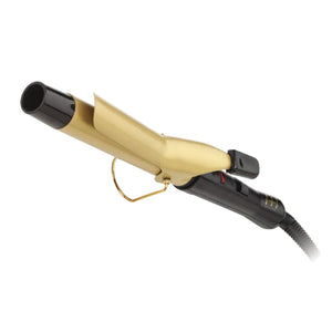 
                  
                    Load image into Gallery viewer, Hot &amp;amp; Hotter Gold Ceramic Electric Curling Iron 1 inch
                  
                
