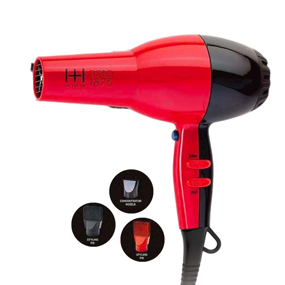 Hot & Hotter Turbo AC Professional Hair Dryer, Red – Annie Hot & Hotter Turbo AC Professional Hair Dryer, Red – Annie