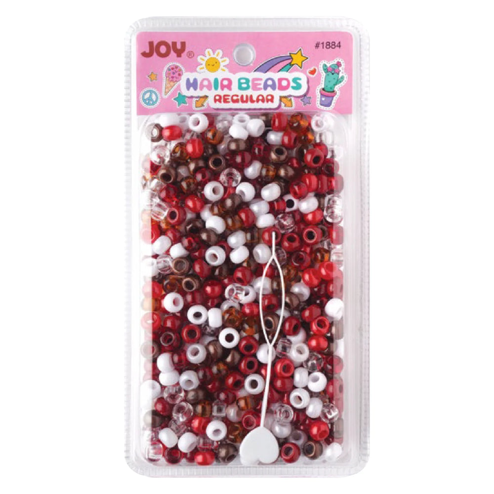 Joy Round Plastic Beads Regular Size 1000Ct Asst Color Beads Joy   