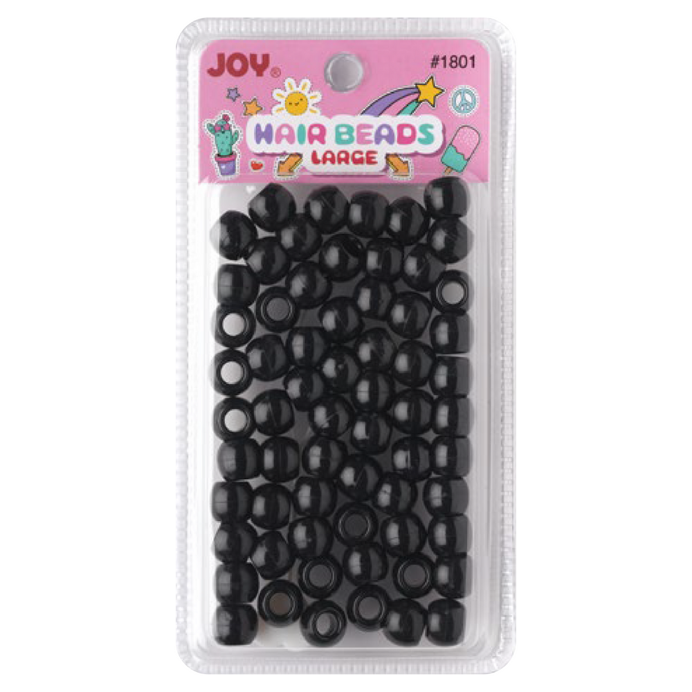 
                  
                    Load image into Gallery viewer, Joy Large Hair Beads 60Ct Black
                  
                