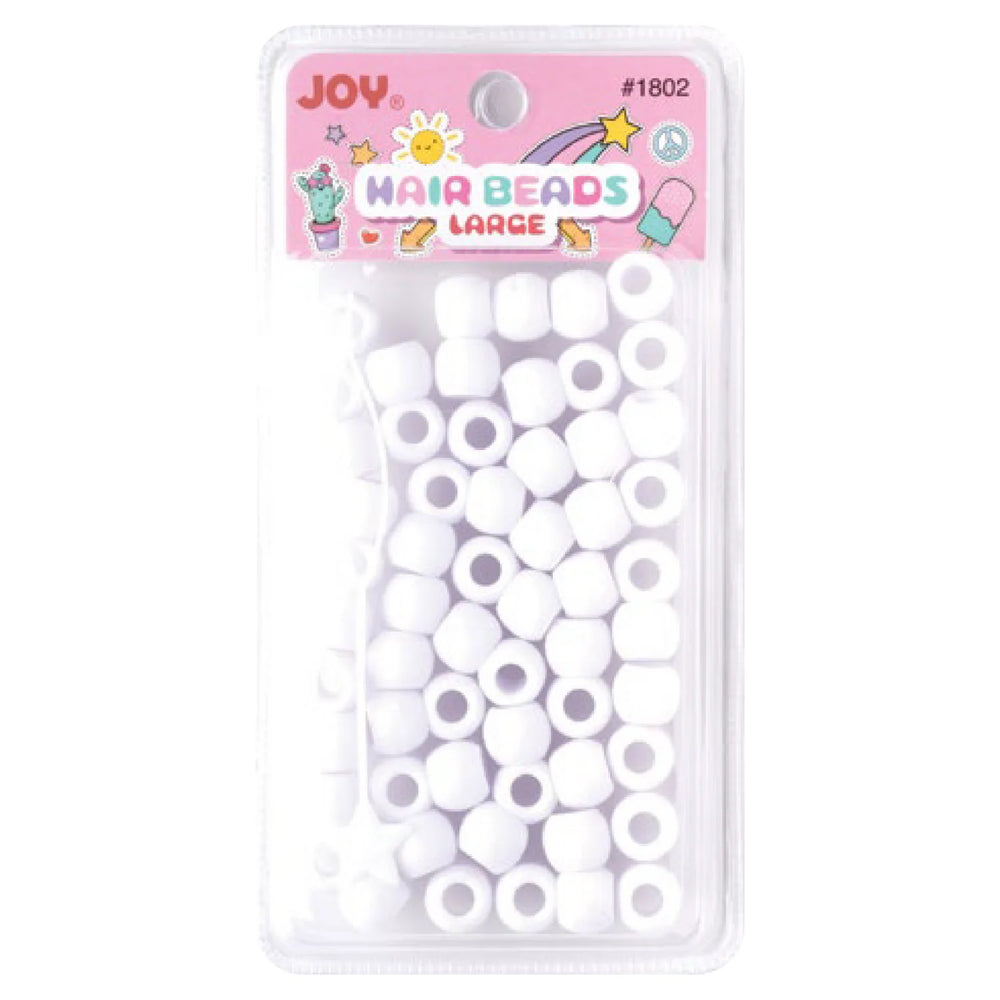 Joy Large Hair Beads 60Ct White Beads Joy   