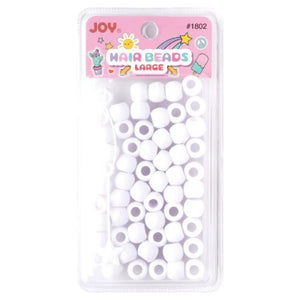 
                  
                    Load image into Gallery viewer, Joy Large Hair Beads 60Ct White
                  
                