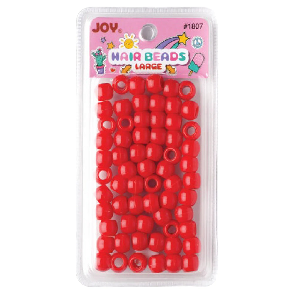 
                  
                    Load image into Gallery viewer, Joy Large Hair Beads 60Ct Red
                  
                