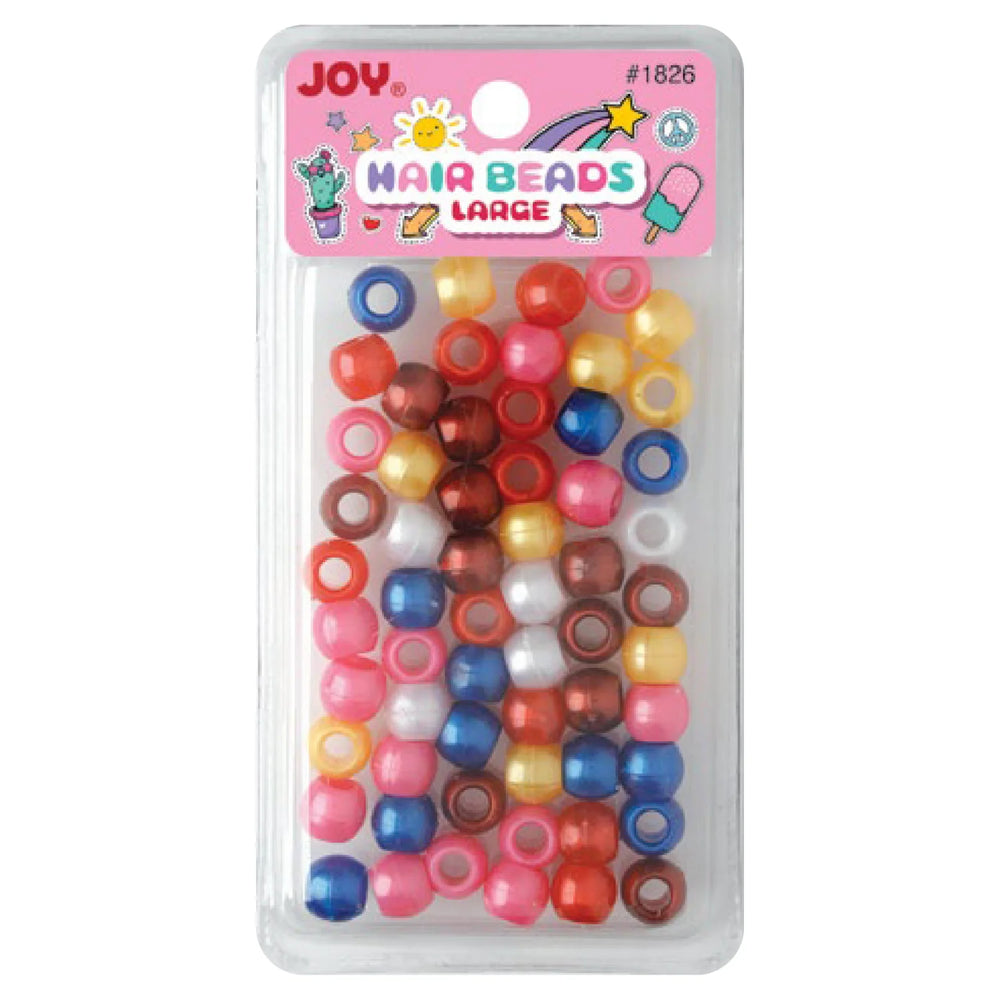 
                  
                    Load image into Gallery viewer, Joy Large Hair Beads 60Ct Asst Pearl
                  
                