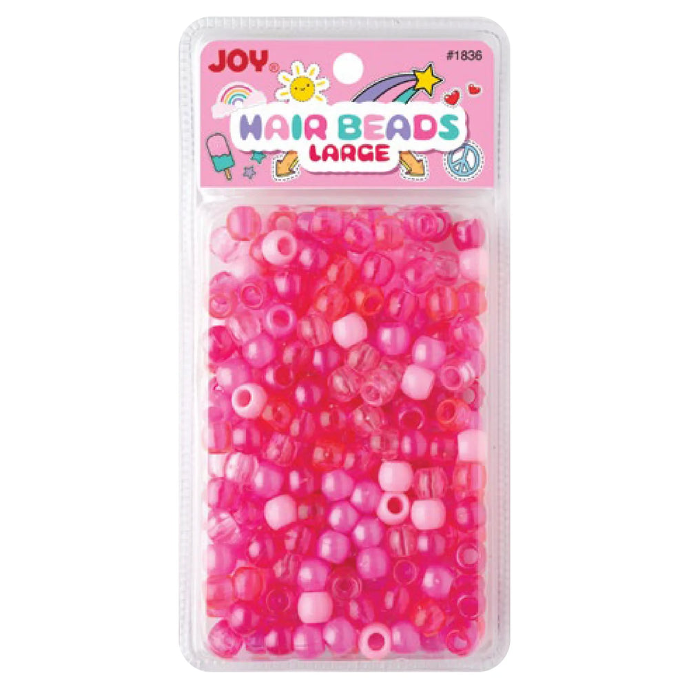 Joy Large Hair Beads 240Ct Pink Asst Beads Joy   