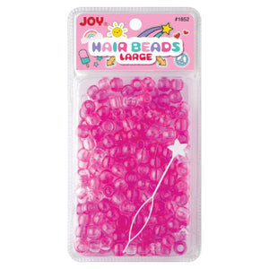 
                  
                    Load image into Gallery viewer, Joy Large Hair Beads 240Ct Pink &amp;amp; Clear Beads Joy   
                  
                