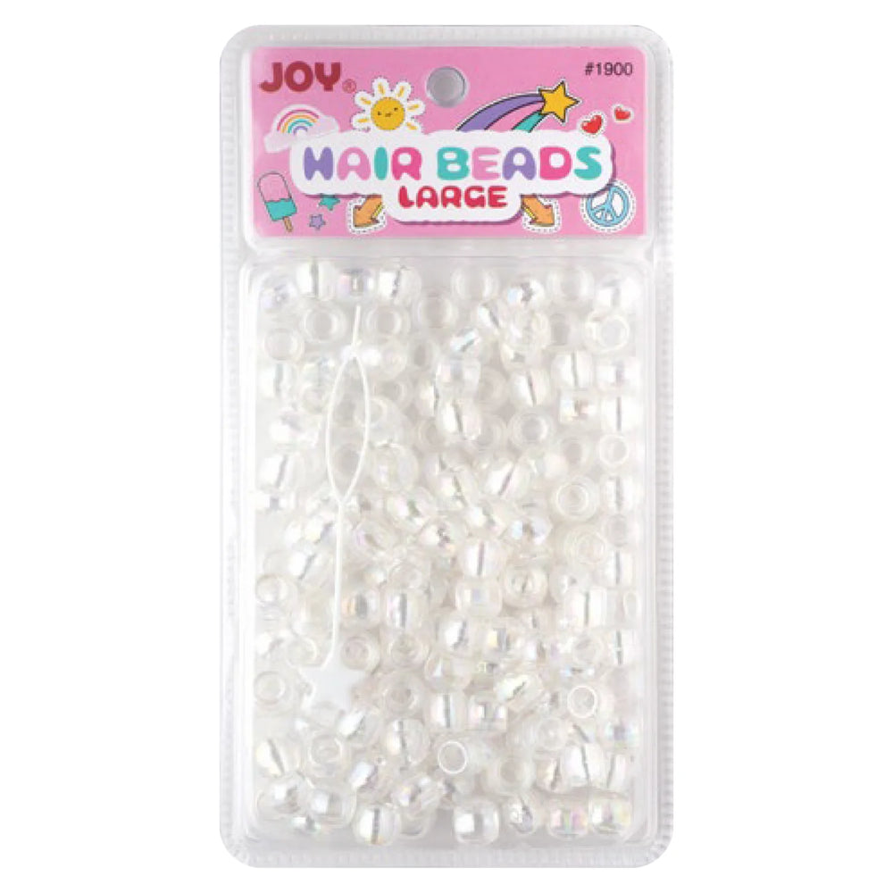 Joy Large Hair Beads 240Ct Clear Beads Joy   
