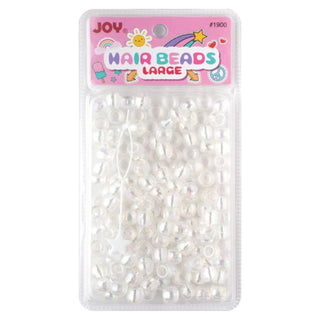 Joy Large Hair Beads 240Ct Clear