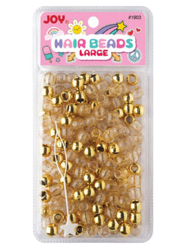 Joy Large Hair Beads 240ct Gold Metallic & Glitter