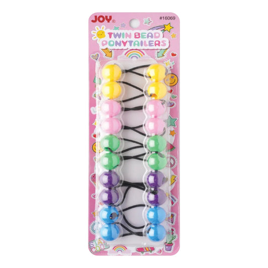 Joy Twin Beads Ponytailers 10Ct Asst Spring Color Ponytailers Joy   