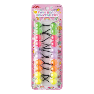 
                  
                    갤러리 뷰어에 이미지 로드, Joy Twin Beads Ponytailers 10Ct Asst Color Ponytailers Joy   
                  
                
