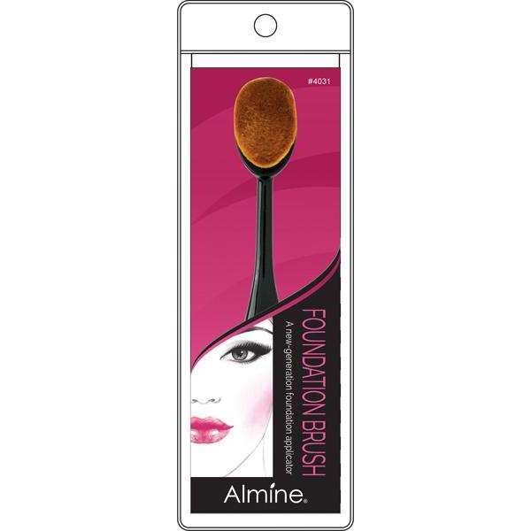 Almine Cosmetic Oval Foundation & Powder Brush Makeup Bruhes Almine   