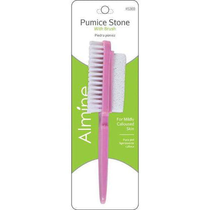 Almine Pumice Stone with Brush Asst Color Pumice Stone Almine Pink  