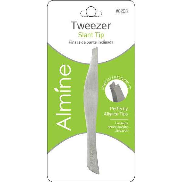 Almine - Almine Stainless Steel Slant Tip Tweezers - Annie International