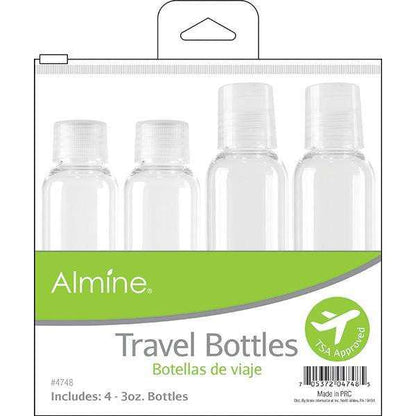 Annie International:Almine Travel Bottles in Pouch 3 oz. 4ct