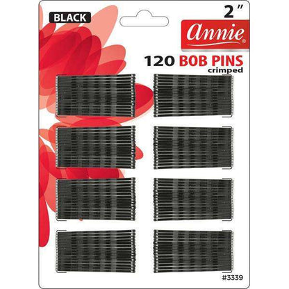 Annie International:Annie Bob Pins 2 Inch 120Ct Black