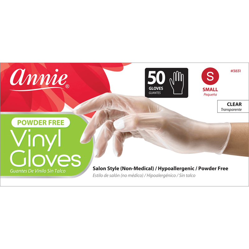 
                  
                    갤러리 뷰어에 이미지 로드, Annie Clear Powder Free Vinyl Gloves 50ct Gloves Annie Small  
                  
                