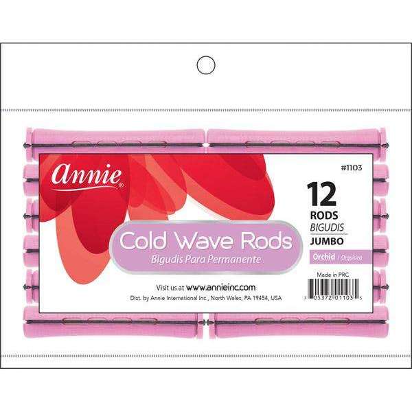 Annie Cold Wave Rods #1103 – Long, Orchid, 9/16", 12 Count