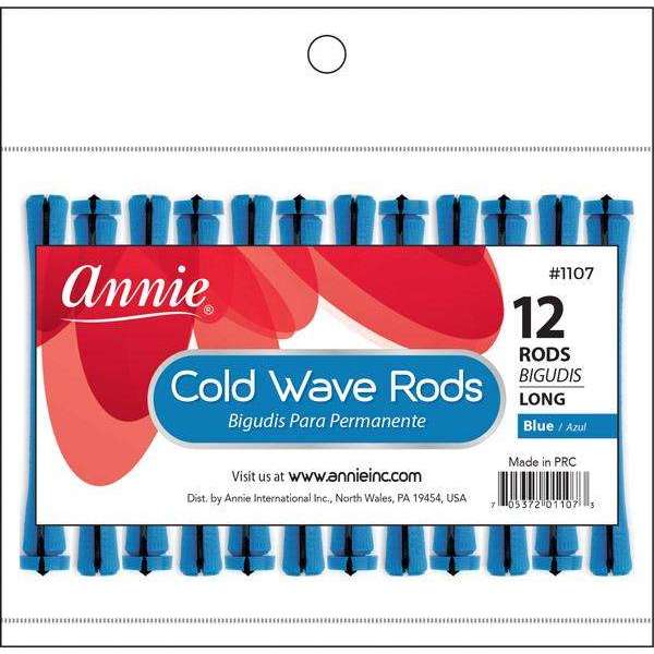 Annie Cold Wave Rods Long 12Ct Blue