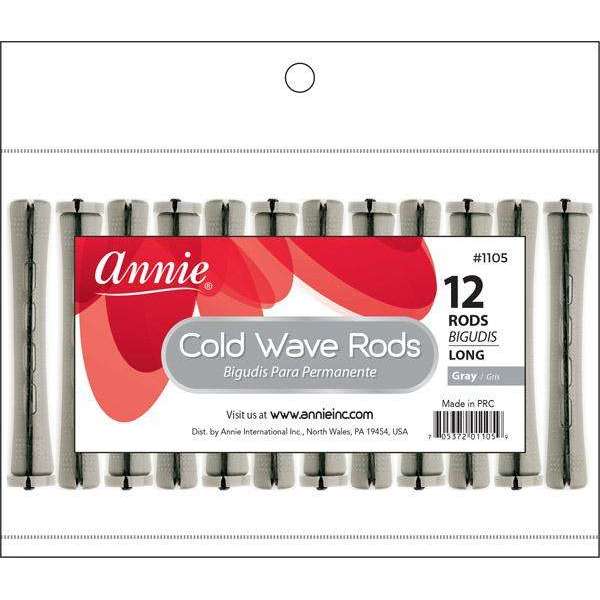 Annie Cold Wave Rods Long 12Ct Gray