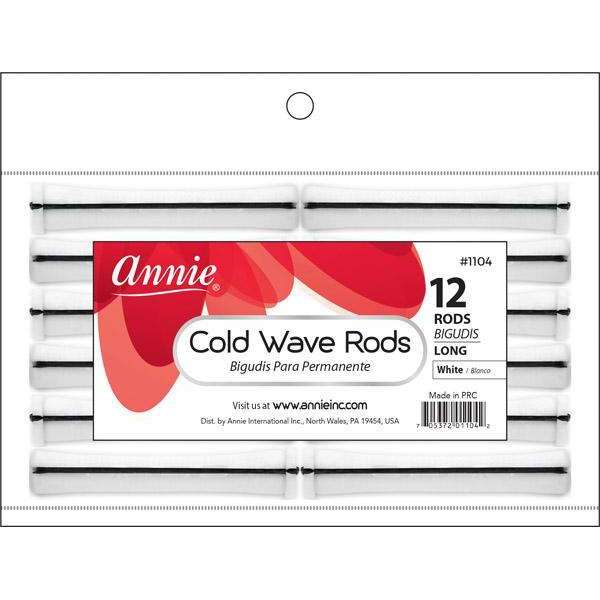 Annie Cold Wave Rods #1104 – Long, White, 1/2", 12 Count