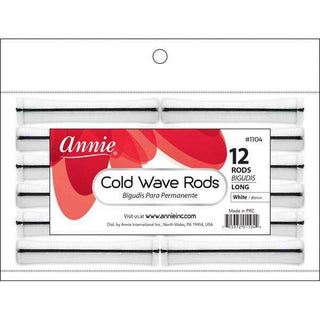 Annie Cold Wave Rods Long 12Ct White