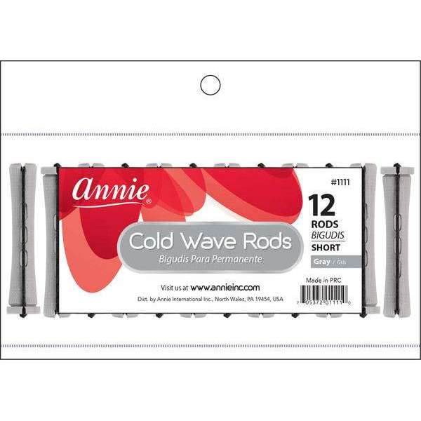 Annie Cold Wave Rods Short 12Ct Gray Cold Wave Rods Annie   