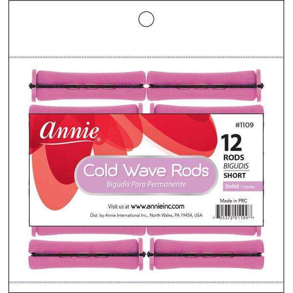 Annie Cold Wave Rods Short 12Ct Orchid Cold Wave Rods Annie   
