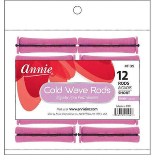 Annie Cold Wave Rods 짧은 12Ct 난초