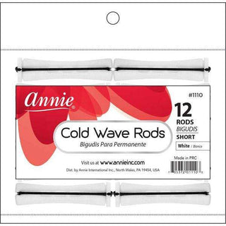 Annie Cold Wave Rods Short 12Ct White