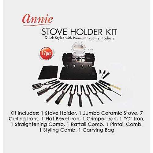 
                  
                    갤러리 뷰어에 이미지 로드, Annie Professional Curling Iron Stove Kit Combs Annie   
                  
                