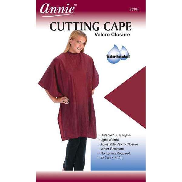 Annie Cutting Cape Velcro Closure Burgundy