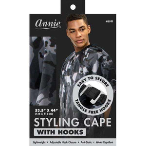 Annie International:Annie Cutting Cape with Stretchable Hook Camo