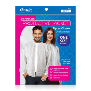 
                  
                    Load image into Gallery viewer, Annie Disposable Protective Jacket w Zipper Cutting Capes Annie   
                  
                