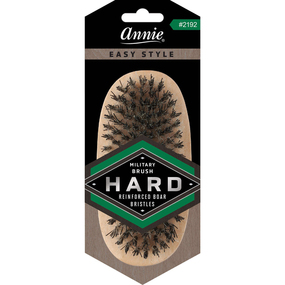 Annie Easy Style Hard Reinforced Boar Bristle Military Brush Brushes Annie   
