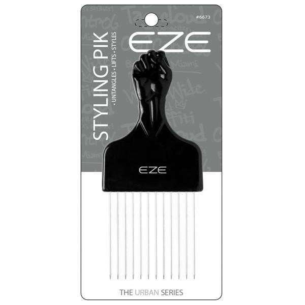 EZE Urban Series Fist Styling Pik #6673 – Short 2.5" Metal Pins, Black