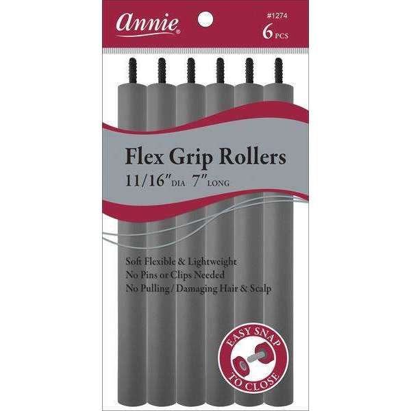 Annie Flex Grip Rollers 11/16 Inch Gray