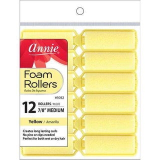 Rodillos de espuma Annie medianos 12 quilates amarillo