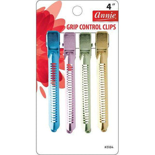 Annie Grip Control Clips 4Ct Asst Color