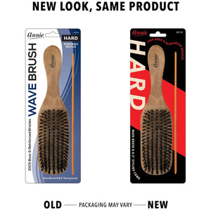 
                  
                    Load image into Gallery viewer, Annie Hard Wood Wave Boar Bristle Brush With Comb 8.5In Brushes Annie   
                  
                