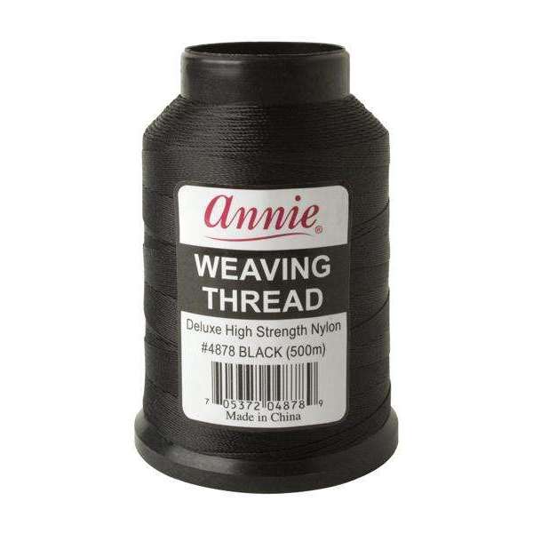 Annie High Strength Weaving Thread Black 500 Meters