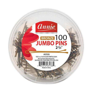 Annie Jumbo Pins 2 3/4 pulgadas 100 quilates bronce