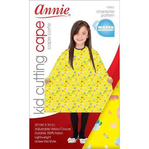 Annie Kid Cutting Cape Yellow Pattern