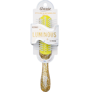 
                  
                    Cargar imagen en el visor de la galería, Annie Luminous 5 Row Styling Brush Assorted Colors Brushes Annie Gold  
                  
                