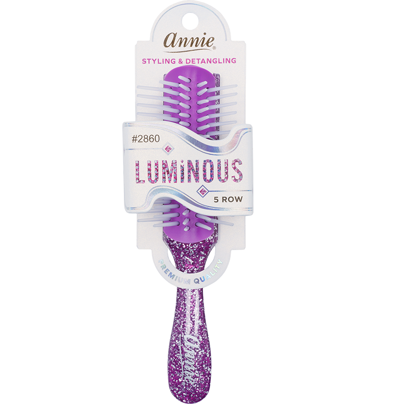 
                  
                    Cargar imagen en el visor de la galería, Annie Luminous 5 Row Styling Brush Assorted Colors Brushes Annie Purple  
                  
                