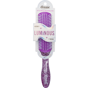 
                  
                    Cargar imagen en el visor de la galería, Annie Luminous 7 Row Styling Brush Assorted Colors Brushes Annie Purple  
                  
                