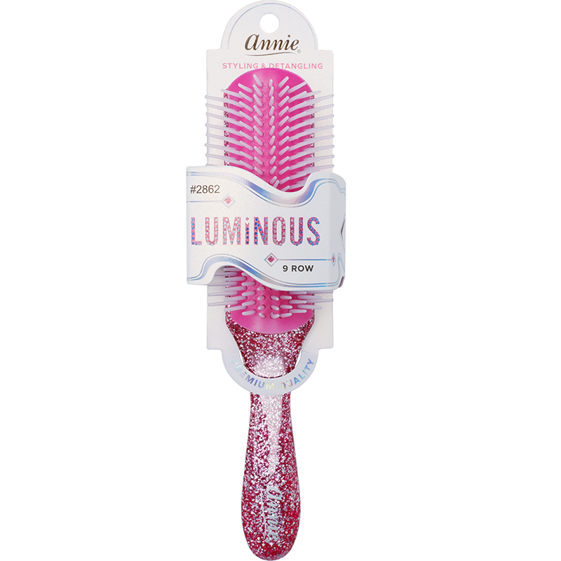 
                  
                    Load image into Gallery viewer, Annie Luminous 9 Row Styling Brush Assorted Colors Brushes Annie Pink  
                  
                